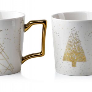 Komplet 2 kubków santa lila 400 ml