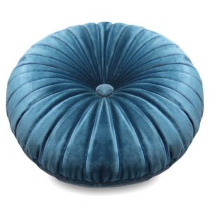 Poduszka velvet/40 śr 40cm niebieska