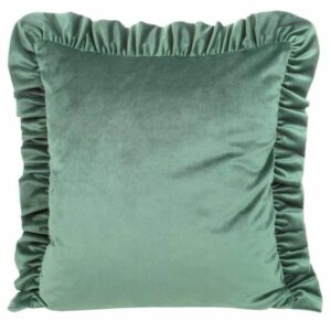 Poszewka velvet 45x45 falbana mięta