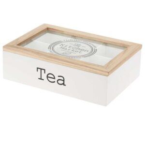 Pudełko na herbatę 6 przegródek tea box