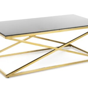 Stolik kawowy saliba gold black 120 cm