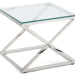 Stolik kawowy saliba silver 50 cm