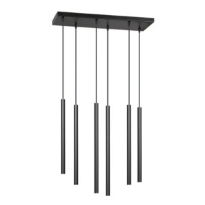Nowoczesna lampa wisząca selter 6 czarna