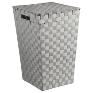 Kosz na pranie pleciony szary 50 l