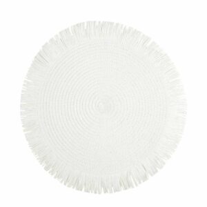 Podkładka boho/1 biała średnica 38 cm