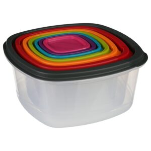 Zestaw 7 pojemników na żywność colors