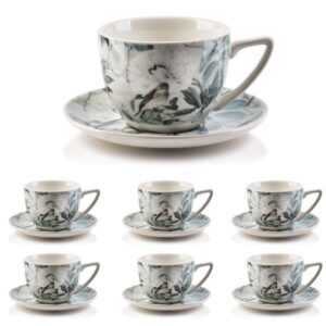 Komplet 6 filiżanek ayla birds 250ml