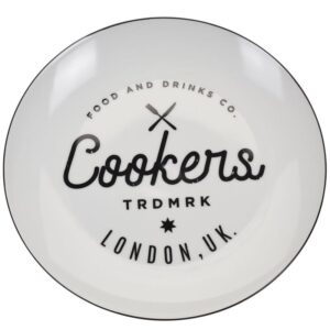 Talerz porcelanowy biały cookers 26 cm