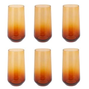 Komplet szklanek 470 ml 6 szt amber