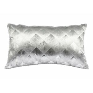 Poduszka dekoracyjna velvet srebrna 50cm
