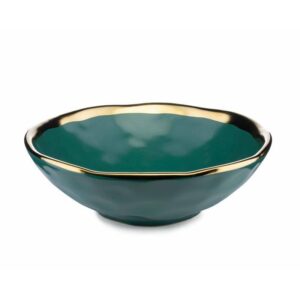 Talerz głęboki lissa green gold 20 cm