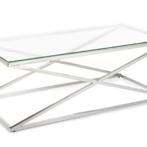Stolik kawowy saliba silver 120 cm