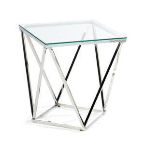 Stolik kawowy diamanta silver 50 cm