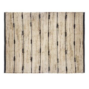 Dywan jutowy 60x90 cm black stripe