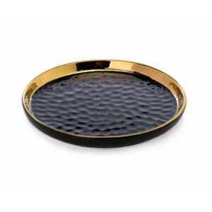 Okrągła taca dekoracyjna lija black 20cm