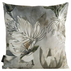 Poszewka sandy 40x40 cm stalowo srebrna
