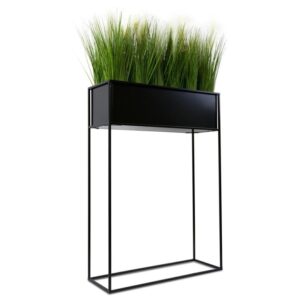 Kwietnik stojący skrzynia czarna 90 cm