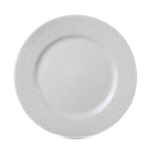 Talerz porcelanowy biały 27 cm wzór 2