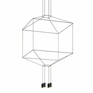 Lampa wisząca FLUSSO 4 czarna