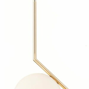 Lampa wisząca HALM 30 - mosiądz, szkło