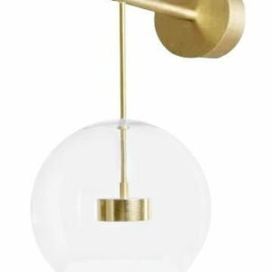 Kinkiet CAPRI WALL złoty - 60 LED, aluminium, szkło