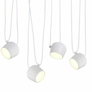 Lampa wisząca EYE 4 biała - LED, aluminium