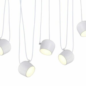 Lampa wisząca EYE 5 biała - LED, aluminium