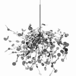 Lampa wisząca MONETE SINGLE chrom - metal
