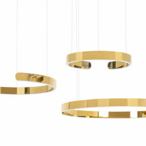 Lampa wisząca VISTA TRIPLE złoty chrom