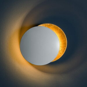 MOOSEE lampa ścienna ECLISE złota / biała