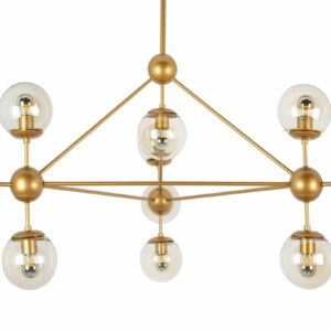 MOOSEE lampa wisząca ASTRIFERO 10 złota / bursztynowa