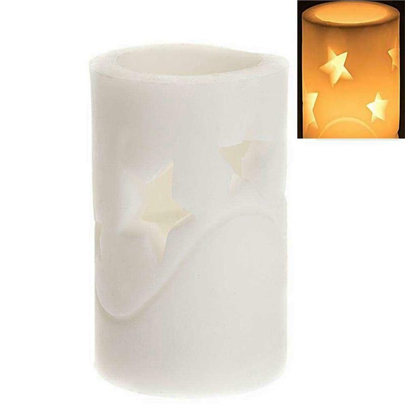 Świeca led świąteczna gwiazdka 15 cm