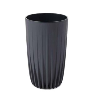 Donica stripped wysoka eco recykling antracytowa 25xh42 cm