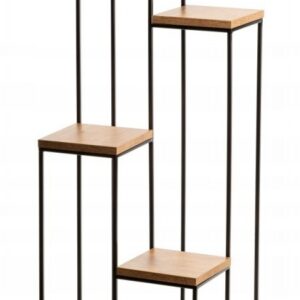 Nowoczesny kwietnik stojak 110 cm czarny