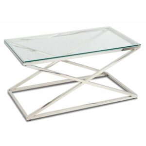Stolik kawowy saliba silver 90 cm