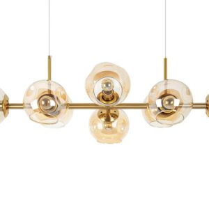 MOOSEE lampa wisząca ROMEO GOLD złota / bursztynowa