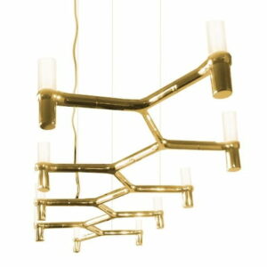 Lampa wisząca ATOMIC LONG złota