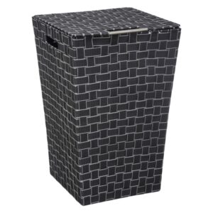 Kosz na pranie pleciony ciemnoszary 50 l