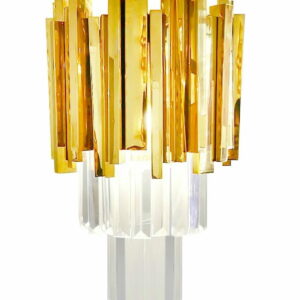 Lampa ścienna IMPERIAL WALL GOLD - stal, kryształ
