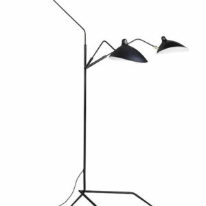 Lampa podłogowa RAVEN FLOOR UP 3 czarna - aluminium, stal węglowa