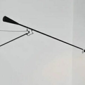 Lampa ścienna RIFLE czarna - włókno węglowe, metal