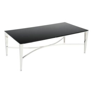 Stolik kawowy rays silver black