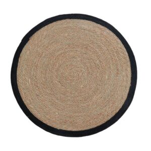 Dywan pleciony okrągły boho 80 cm