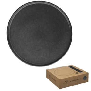 Komplet 6 talerzy obiadowych terre black