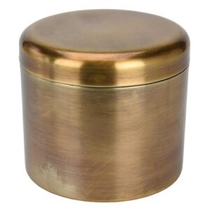 Puszka metalowa złoty mosiądz 15 cm