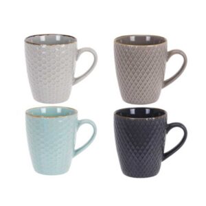 Zestaw kubków ceramicznych 4 szt 300 ml