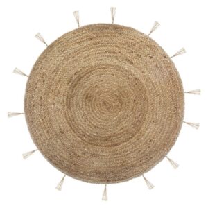 Okrągły dywan jutowy cosy 80 cm