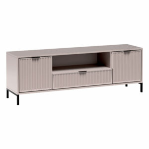 Nowoczesna szafka RTV frezowana LS-4 / Cashmere