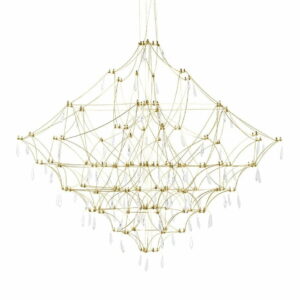 Lampa wisząca CONSTELATION 120 GOLD - LED, stal szczotkowana