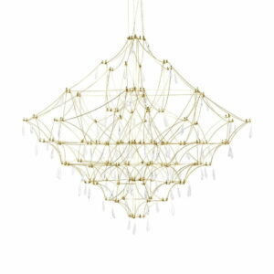 Lampa wisząca CONSTELATION 100 GOLD - LED, stal szczotkowana